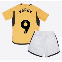 Fotbalové Dres Leicester City Jamie Vardy #9 Dětské Alternativní 2023-24 Krátký Rukáv (+ trenýrky)